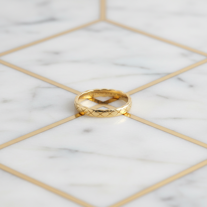 Chanel Coco Crush Ring Mini Model Yellow Gold (18K) Fashion No Stone Band Ring Gold