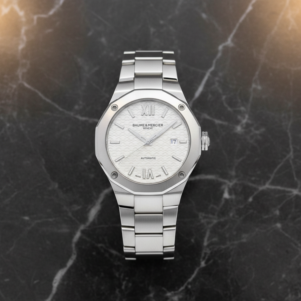 BAUME & MERCIER Riviera Steel Mens Watch M0A10622 Polished