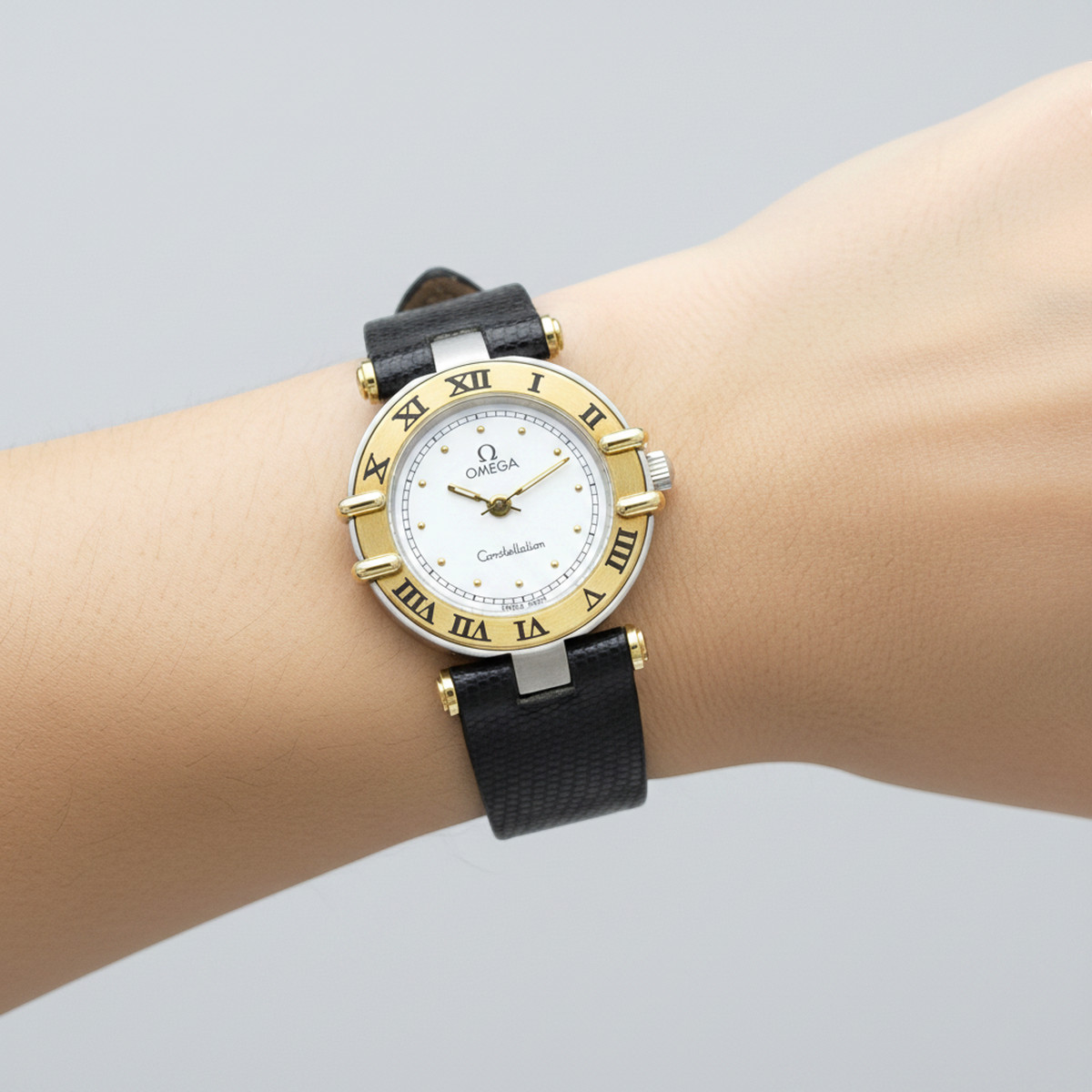 OMEGA Constellation 18K Gold Quartz Ladies Watch 595.1080 Polished