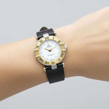 OMEGA Constellation 18K Gold Quartz Ladies Watch 595.1080 Polished