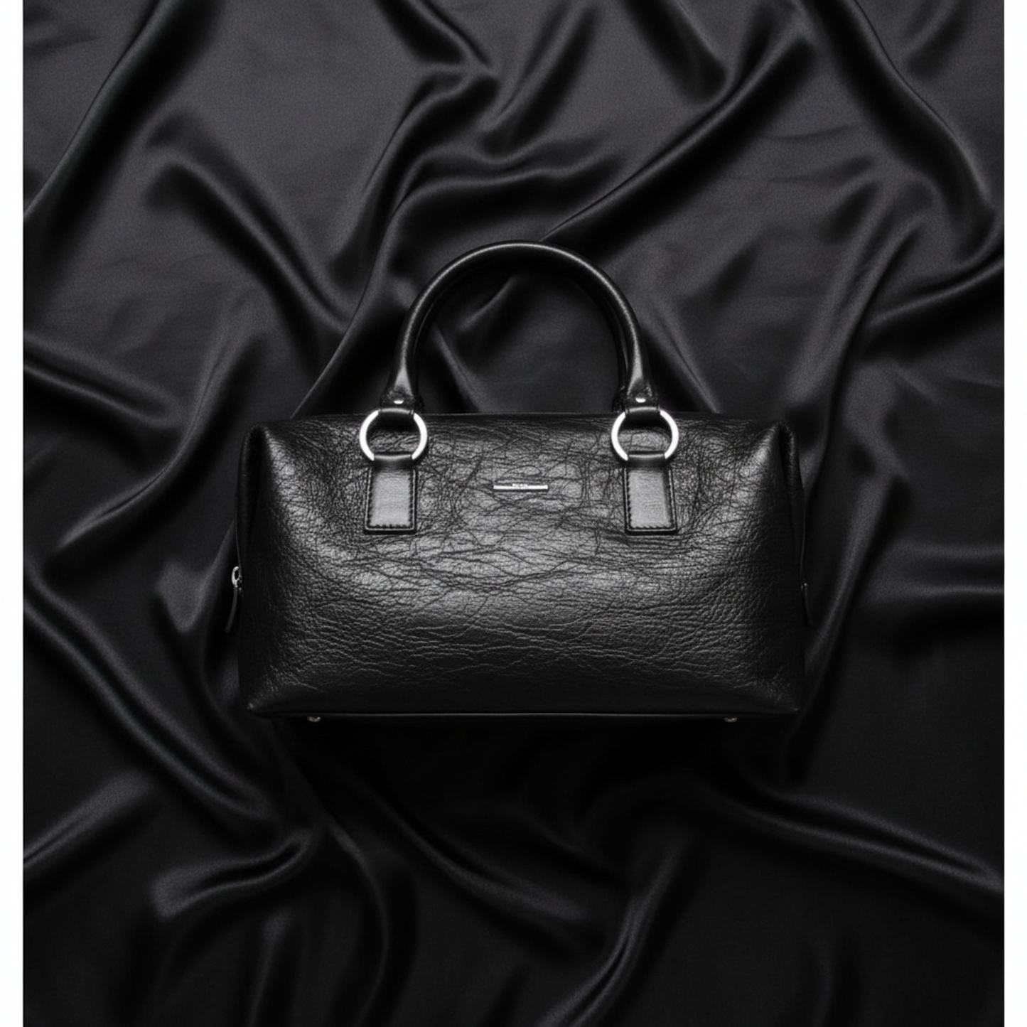 Gucci Mini Boston Bag 113009 Women's Leather Handbag Black