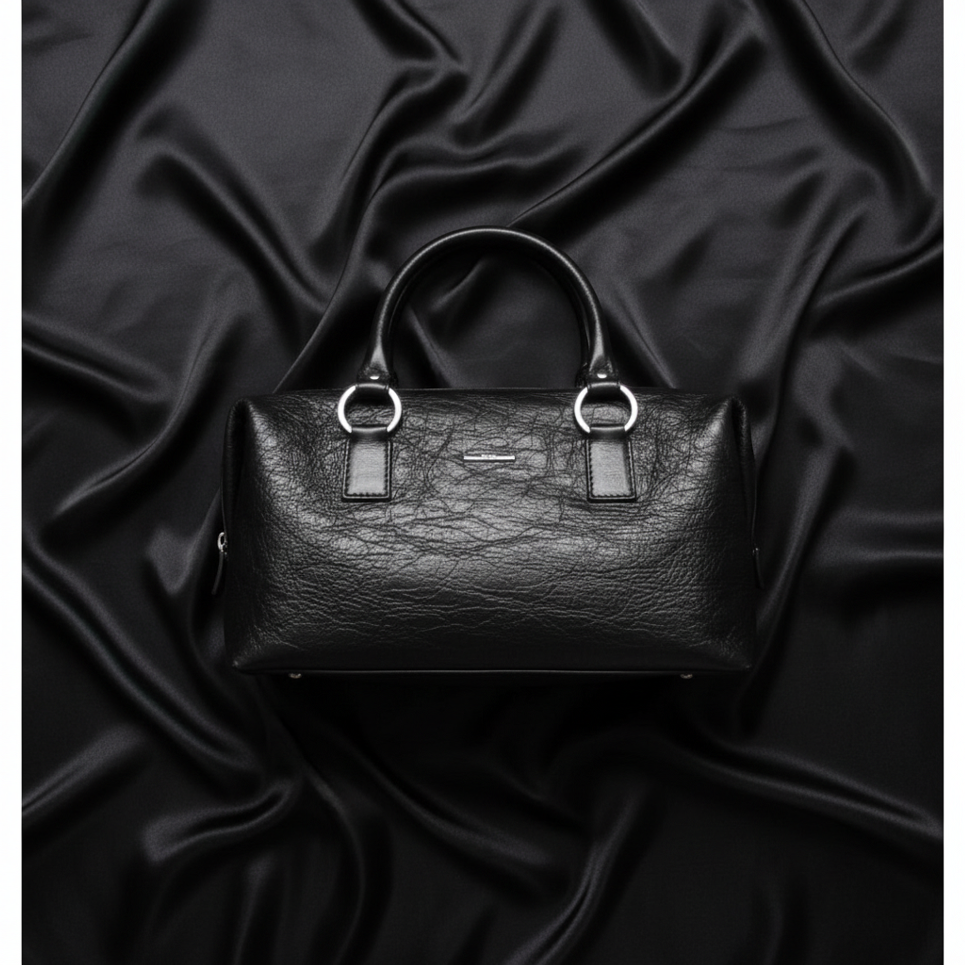 Gucci Mini Boston Bag 113009 Women's Leather Handbag Black