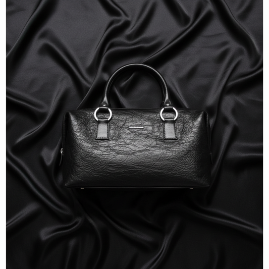 Gucci Mini Boston Bag 113009 Women's Leather Handbag Black