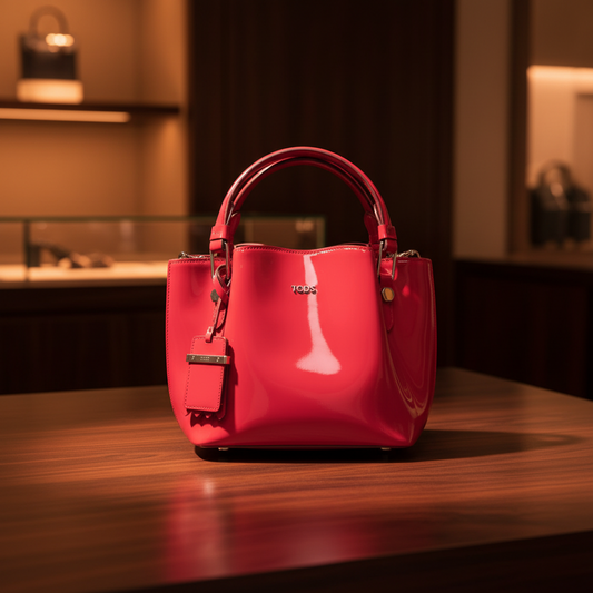 Tod's Mini Flower Bag Women's Leather Handbag,Shoulder Bag Pink