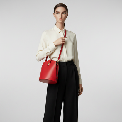 Louis Vuitton Epi Cluny M52257 Women's Shoulder Bag Castilian Red