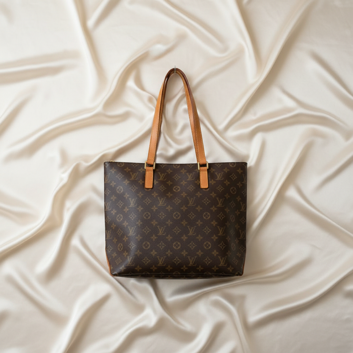 Louis Vuitton Monogram Kabamezo M51151 Women's Tote Bag Brown