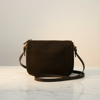 Saint Laurent Monogram 585541 Women's Leather,Suede Shoulder Bag Black