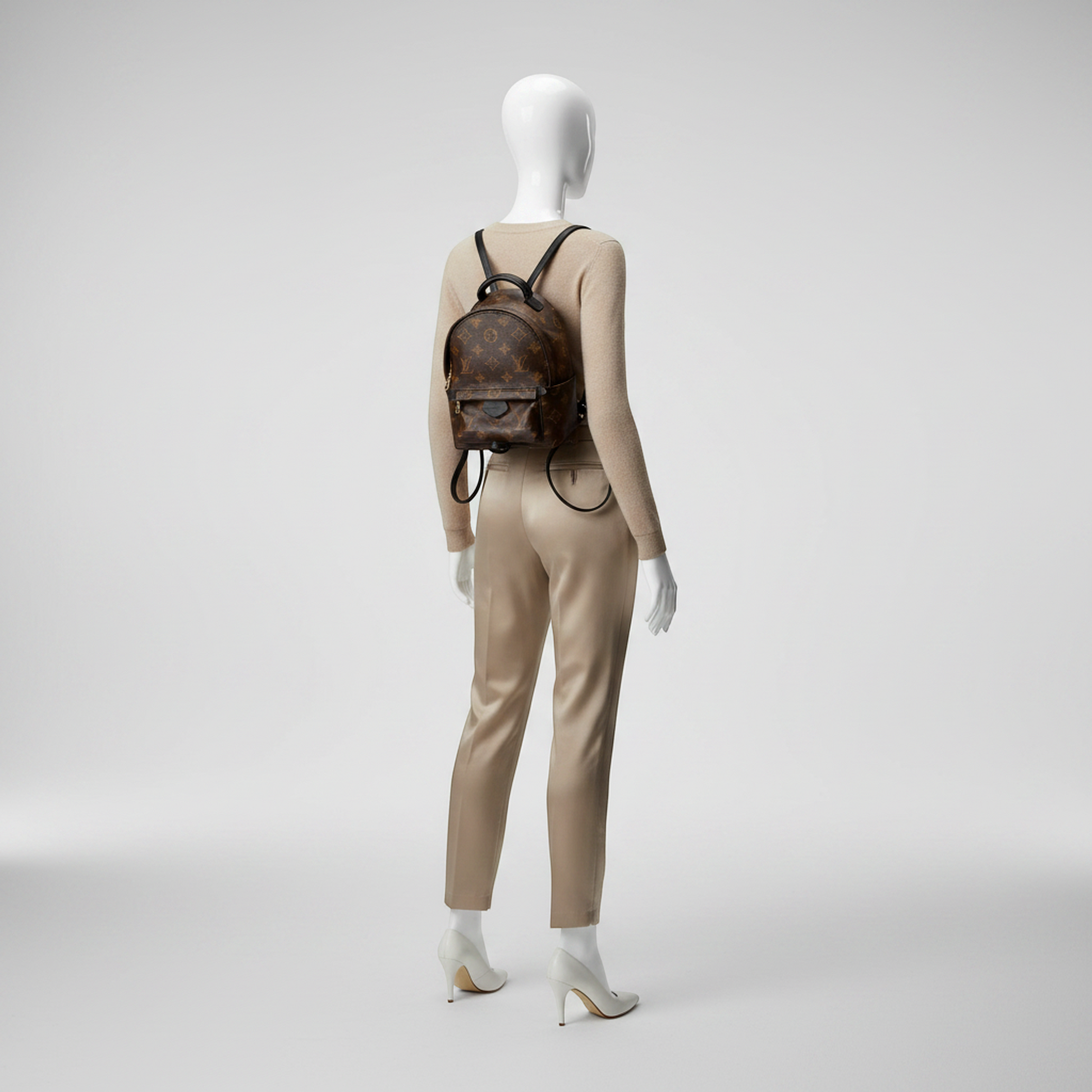 Louis Vuitton Monogram Palm Springs Backpack Mini M41562 Women's Backpack,Shoulder Bag Brown