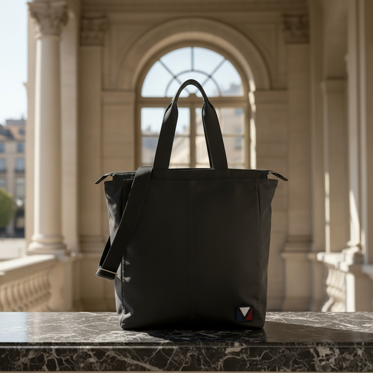 Louis Vuitton V-Line Gaston Move M51104 Men's Tote Bag Dark Gray