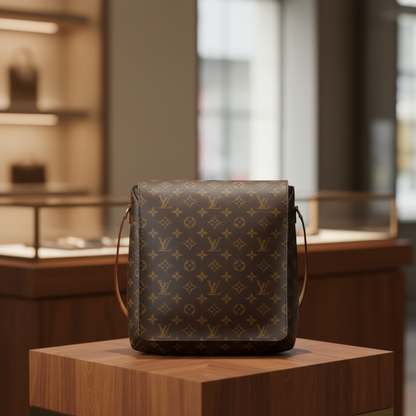 Louis Vuitton Monogram Musette M51256 Women,Men Shoulder Bag Brown