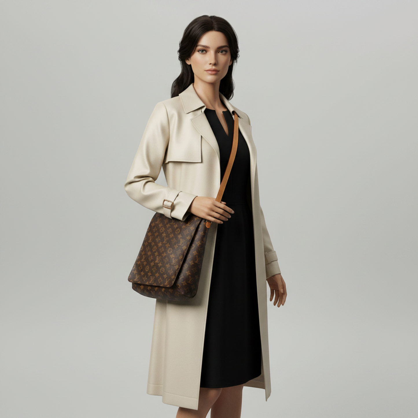 Louis Vuitton Monogram Musette M51256 Women,Men Shoulder Bag Brown