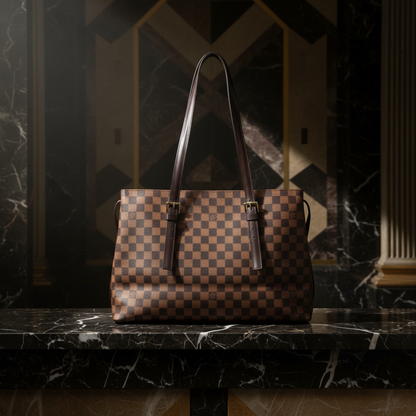 Louis Vuitton Damier Chelsea N51119 Women's Shoulder Bag Brown,Ebene