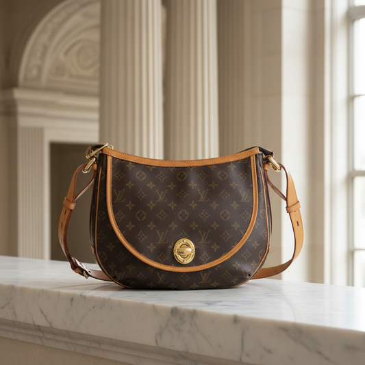 Louis Vuitton Monogram Tulam GM M40075 Women's Shoulder Bag Brown