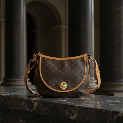 Louis Vuitton Monogram Tulam GM M40075 Women's Shoulder Bag Brown