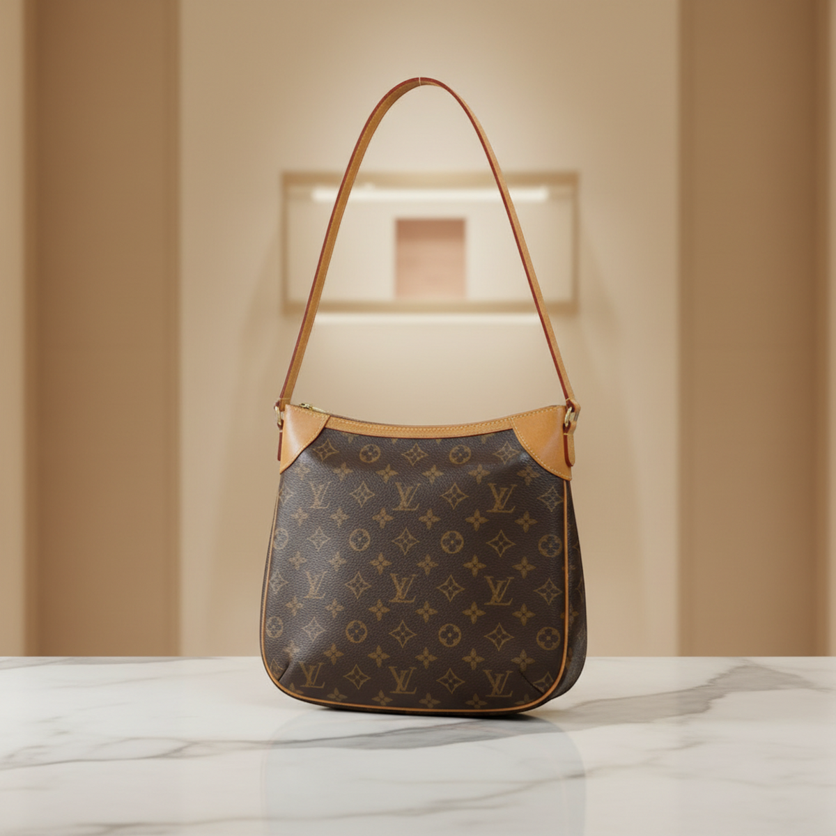 Louis Vuitton Monogram Odeon PM M56390 Women's Shoulder Bag Monogram