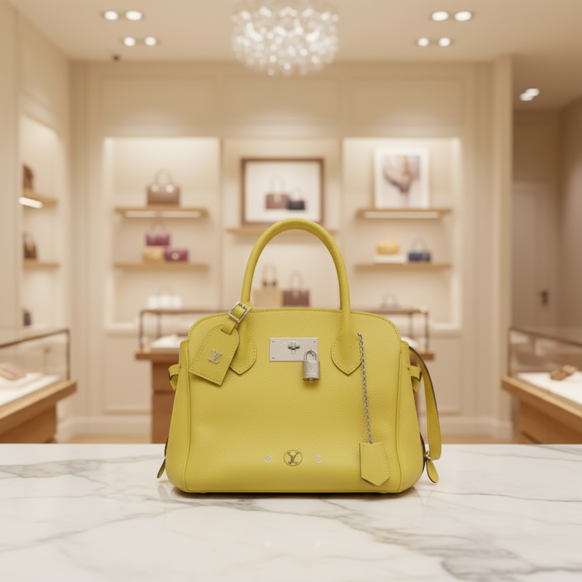 Louis Vuitton Mira PM M51446 Women's Handbag,Shoulder Bag Yellow