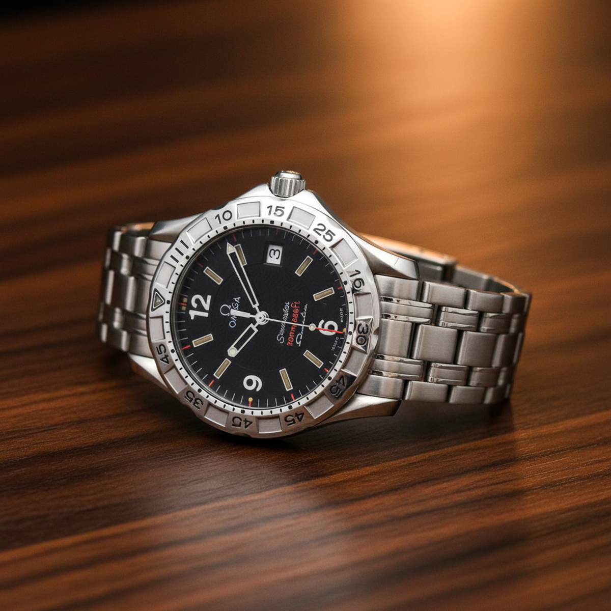 OMEGA Seamaster 200M Omegamatic Auto Quartz Mens Watch 2514.50 Polished