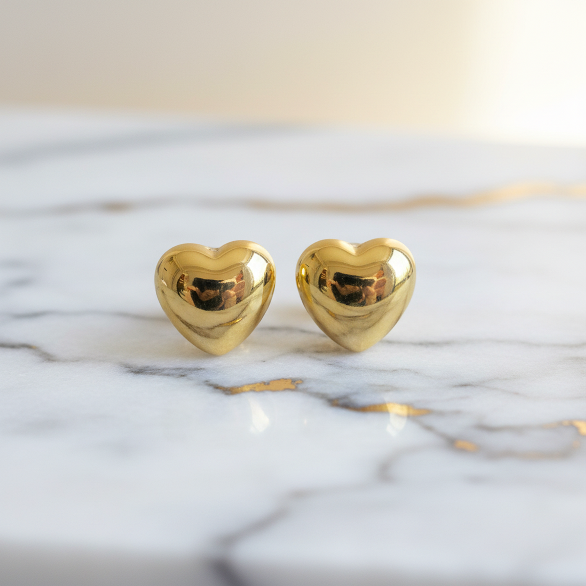 Tiffany Heart Earrings No Stone Yellow Gold (18K) Stud Earrings Gold
