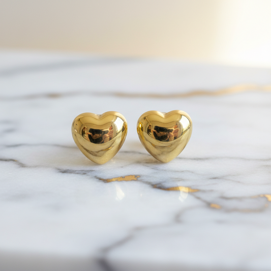 Tiffany Heart Earrings No Stone Yellow Gold (18K) Stud Earrings Gold