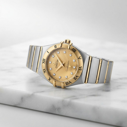 Omega Constellation Quartz Stainless Steel,Yellow Gold (18K) Women's Dress/Formal 1262.15
