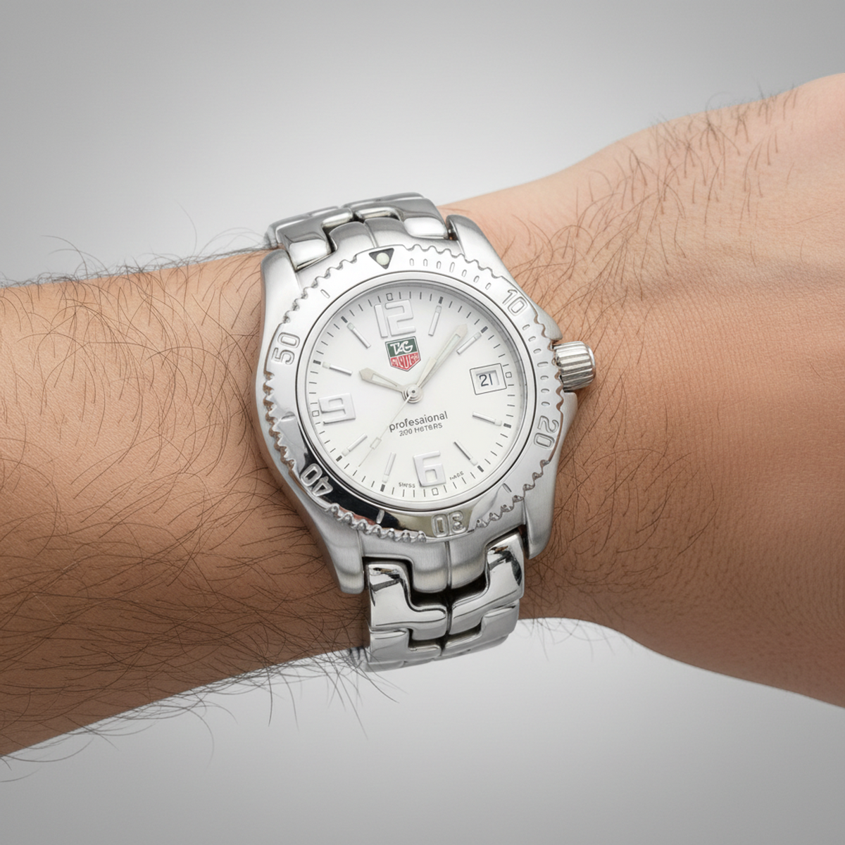 TAG HEUER Link Stainless Steel Quartz Ladies Watch WT1314 Polished
