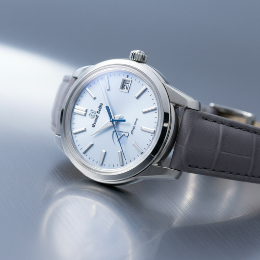 GRAND SEIKO Elegance Collection Spring Drive Blue Snowflake Watch SBGA407(9R65-0DJ0) Polished