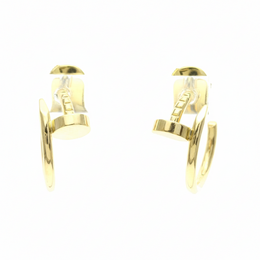 Cartier Juste Un Clou Earrings No Stone Yellow Gold (18K) Half Hoop Earrings Gold