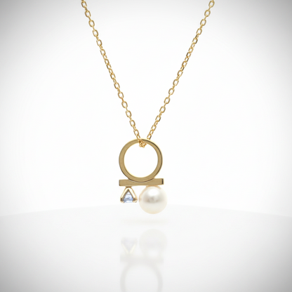 Tasaki Petit Balance Plus Necklace Yellow Gold (18K) Diamond,Tanzanite Men,Women Fashion Necklace (Gold)