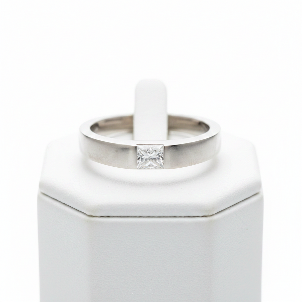 Cartier Tank Ring Diamond Platinum Fashion Diamond Band Ring Carat/0.25 Silver