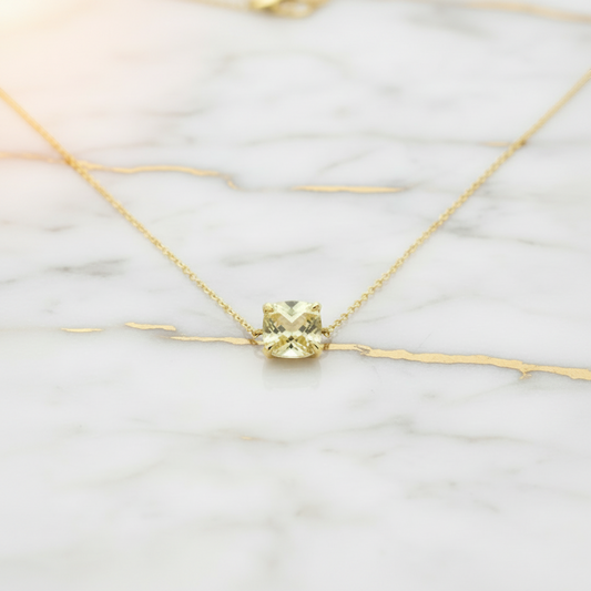 Tiffany Sparkler Necklace Yellow Gold (18K) Quartz Women,Men Fashion Pendant Necklace (Gold)