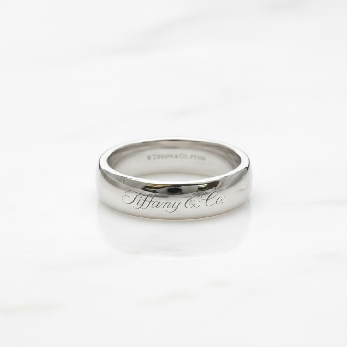 Tiffany Wedding Rings Platinum Fashion No Stone Band Ring Silver