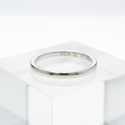 Van Cleef & Arpels Tendremont Ring Platinum Fashion No Stone Band Ring Silver