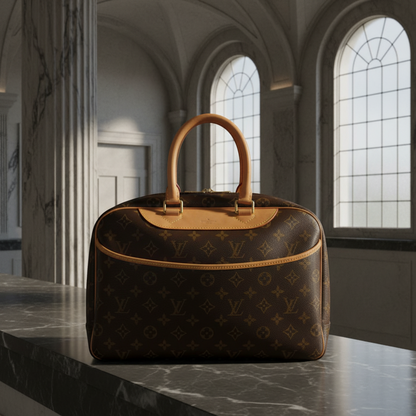 Louis Vuitton Monogram Deauville M47270 Women's Handbag Brown