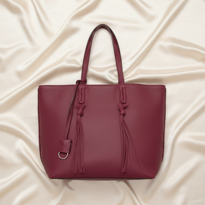 Tod's Gypsy Women's Leather Tote Bag Purple