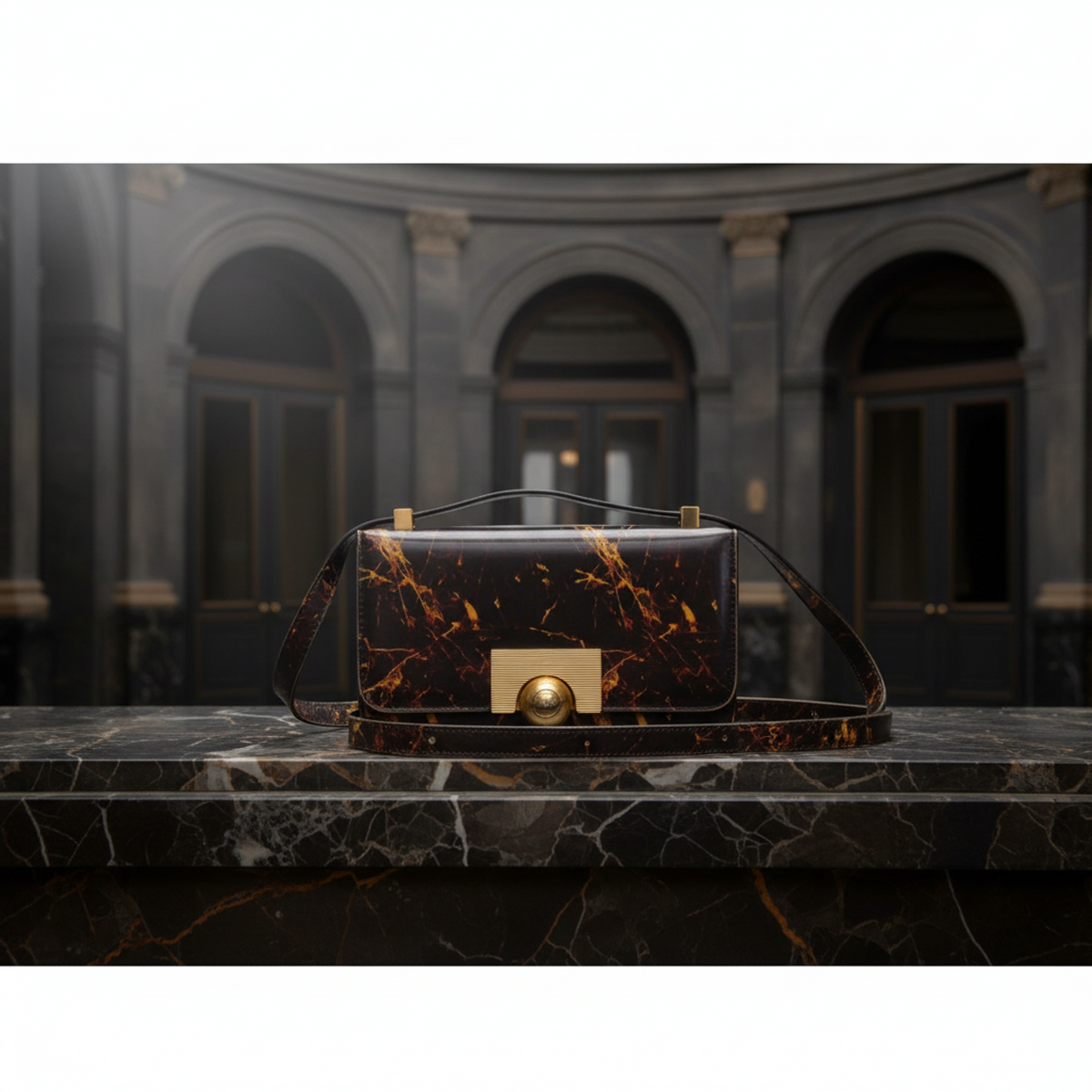 Bottega Veneta Mini The Classic Women's Leather Crossbody Bag,Shoulder Bag Brown,Yellow