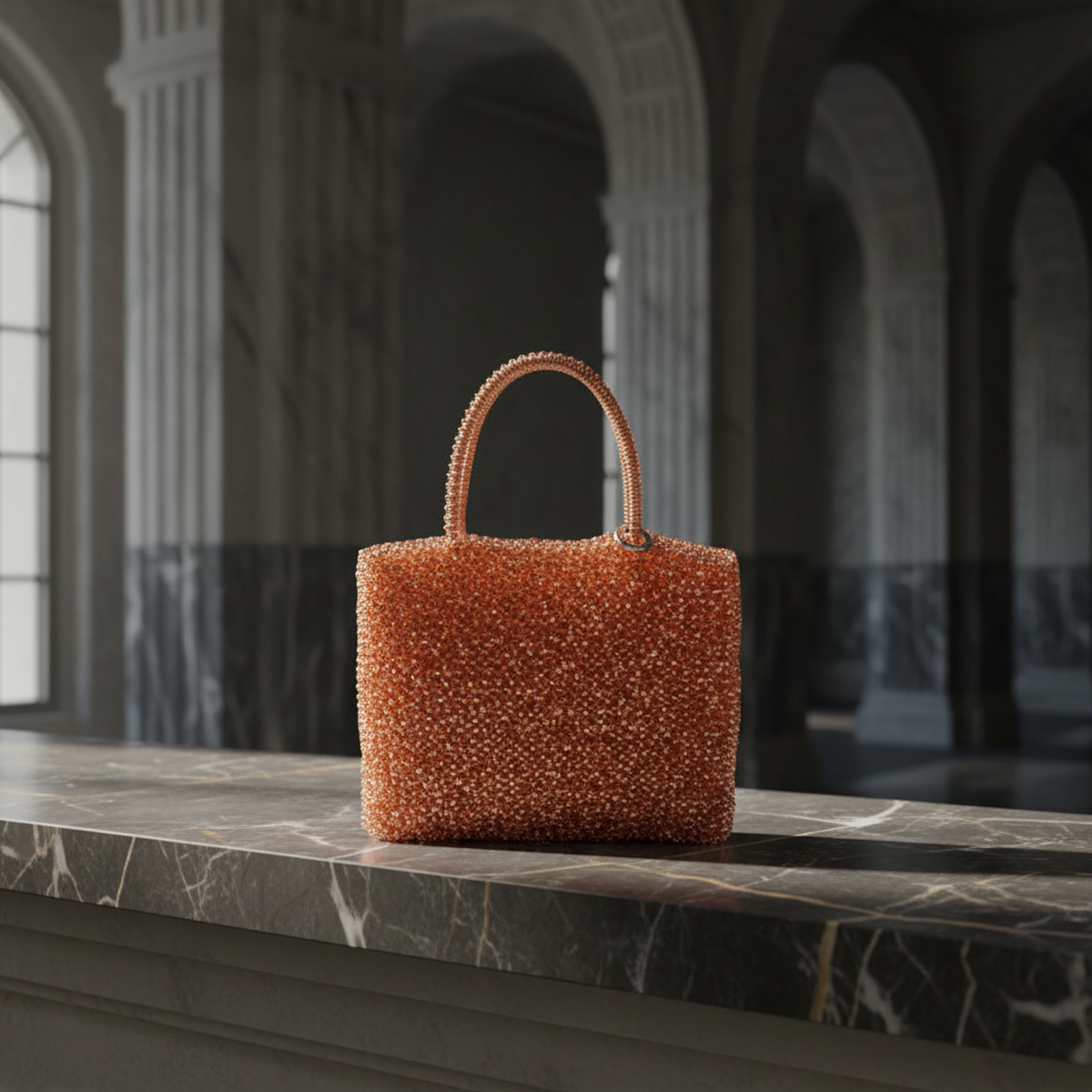 Anteprima Square Standard Medium Women's Wire Handbag Orange