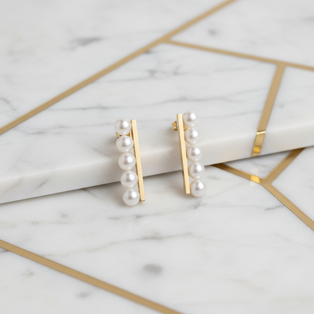 Tasaki Balance Plus Earrings Pearl Pink Gold (18K) Stud Earrings Pink Gold