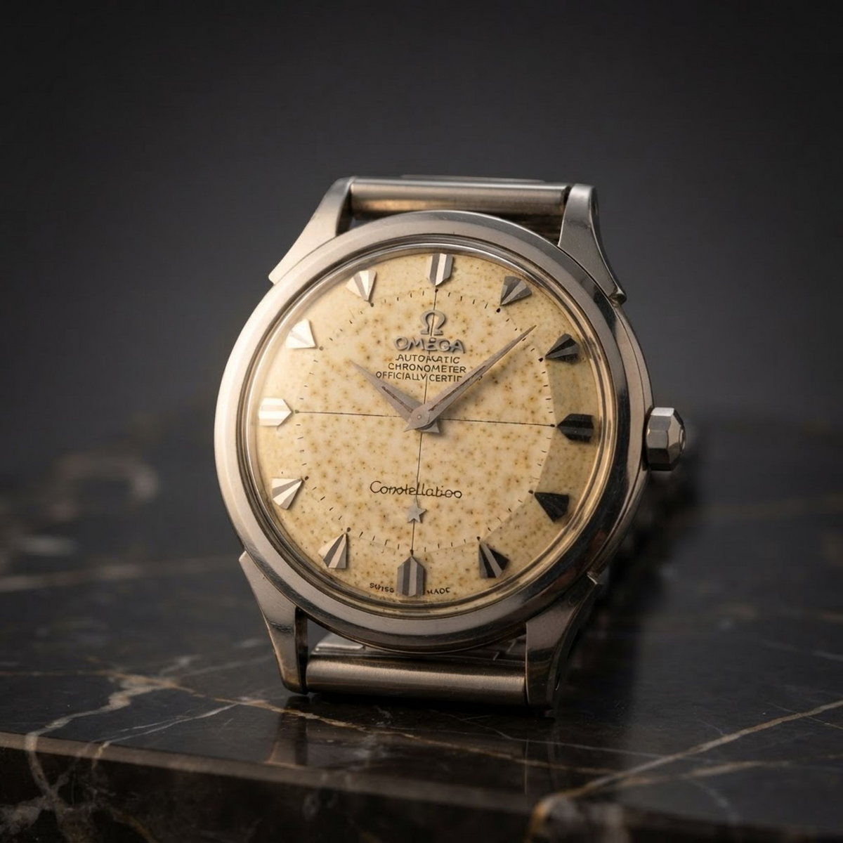 OMEGA Constellation Chronometer Cal 505 Steel Automatic Mens Watch 2852