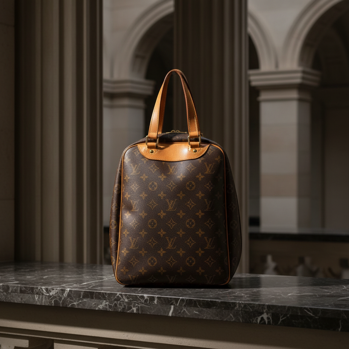 Louis Vuitton Monogram Excursion M41450 Women,Men Boston Bag,Handbag Brown