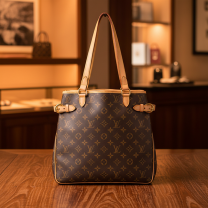 Louis Vuitton Monogram Batignolles Vertical M51153 Women's Shoulder Bag,Tote Bag Brown