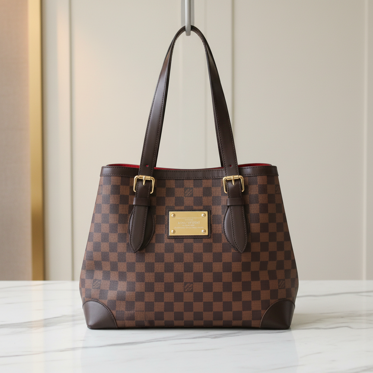 Louis Vuitton Damier Hampstead MM N51204 Women's Shoulder Bag Ebene