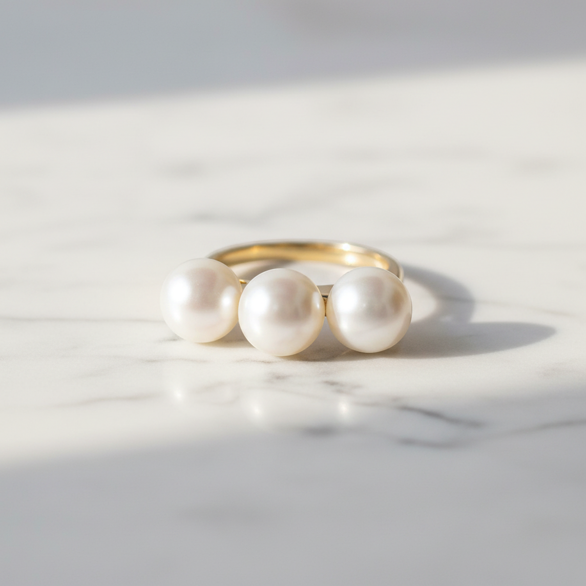 Tasaki Balance Ella Pearl Ring Yellow Gold (18K) Fashion Pearl Band Ring Gold