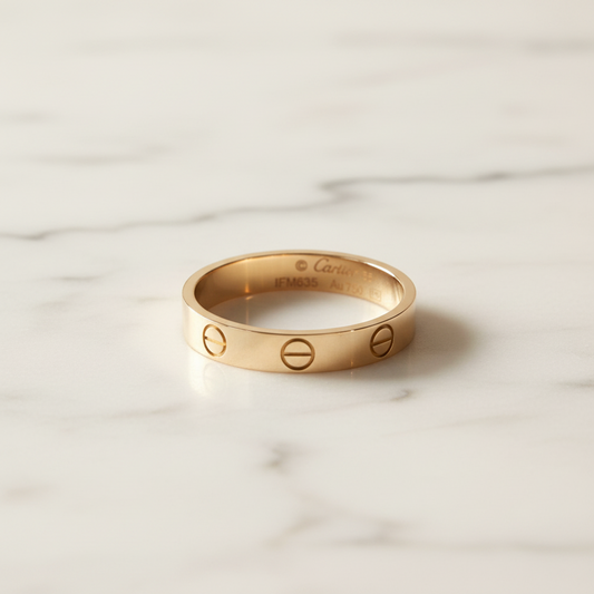 Cartier Mini Love Ring 18K Rose Gold