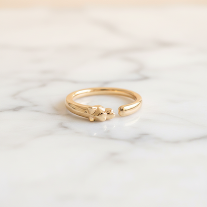Cartier Panther Ring Pink Gold (18K) Fashion No Stone Band Ring Pink Gold