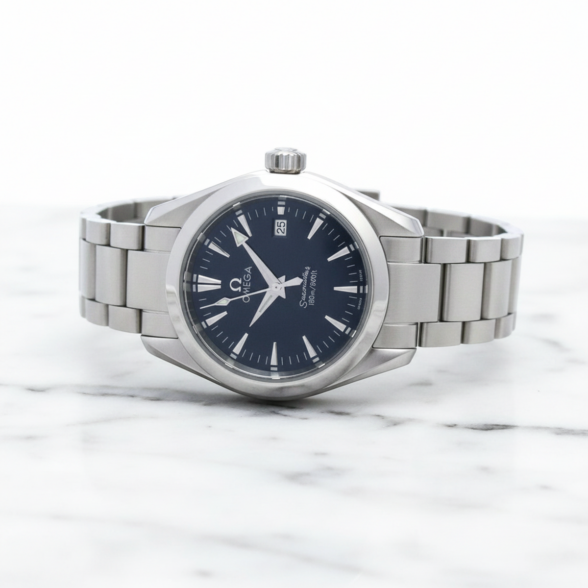 OMEGA Seamaster Aqua Terra Quartz Ladies Watch 2577.80 Polished