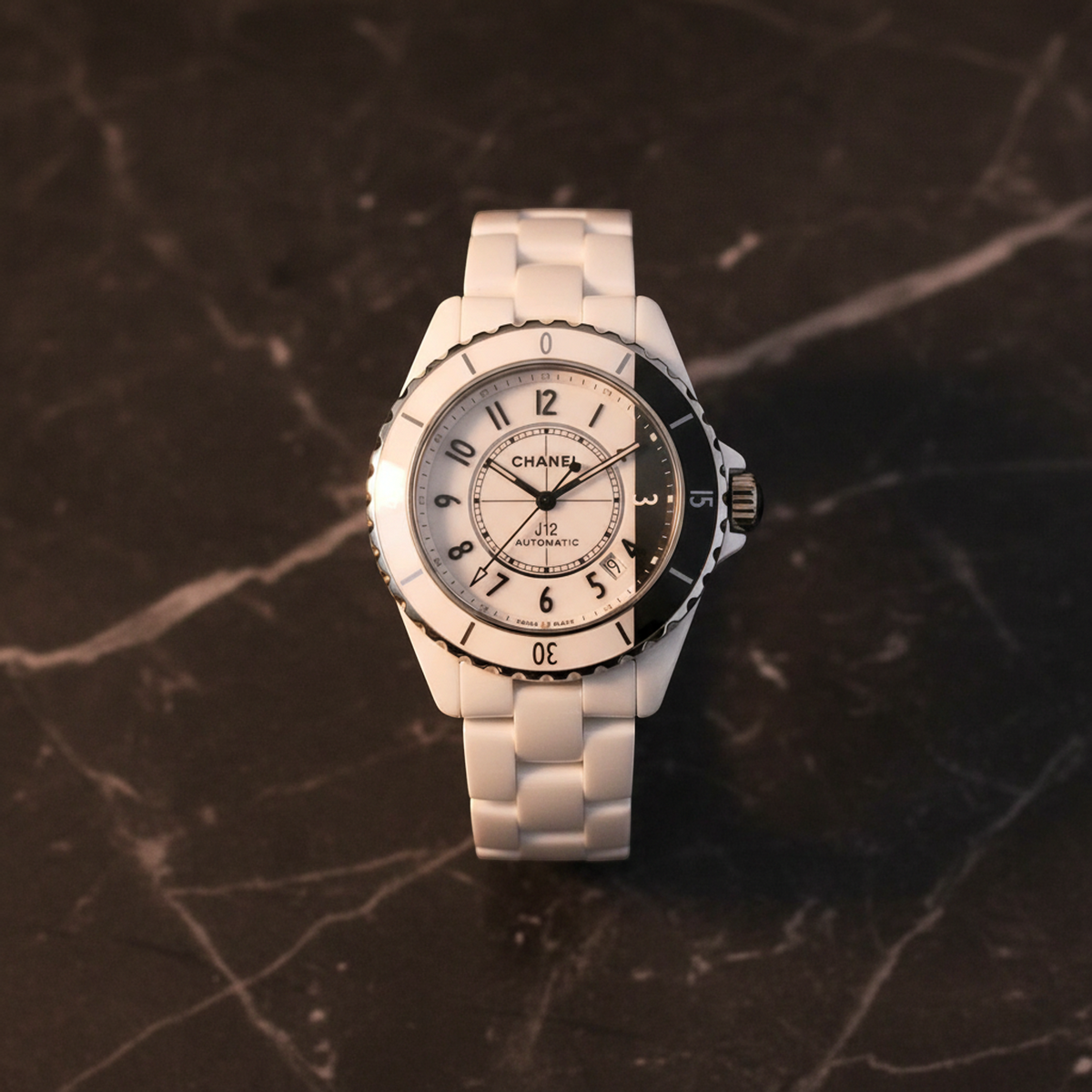 CHANEL J12 Paradox Ceramic Automatic Mens Watch H6515 Polished