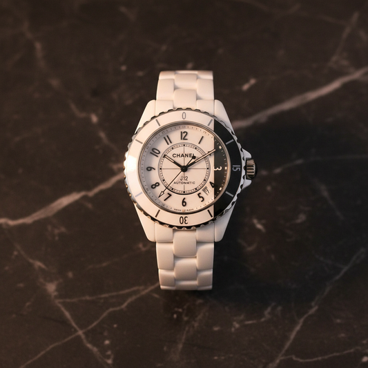CHANEL J12 Paradox Ceramic Automatic Mens Watch H6515 Polished