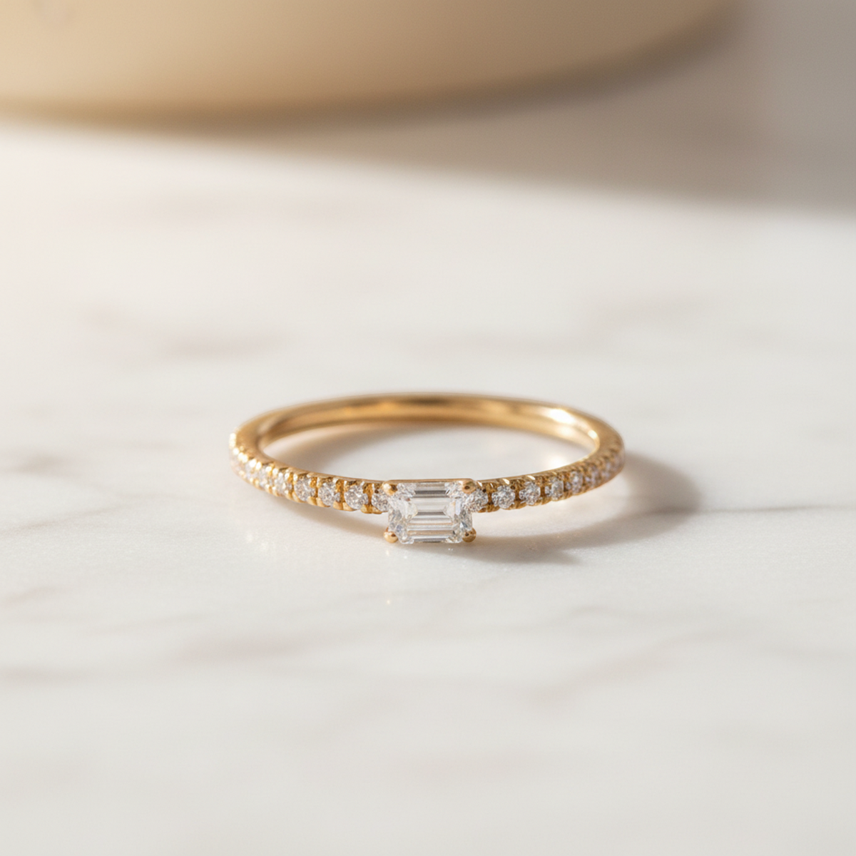 Cartier Etincelle Ring Pink Gold (18K) Fashion Diamond Band Ring Pink Gold