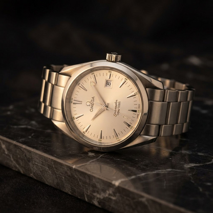 OMEGA Seamaster Aqua Terra Steel Quartz Mens Watch 2518.30 Polished