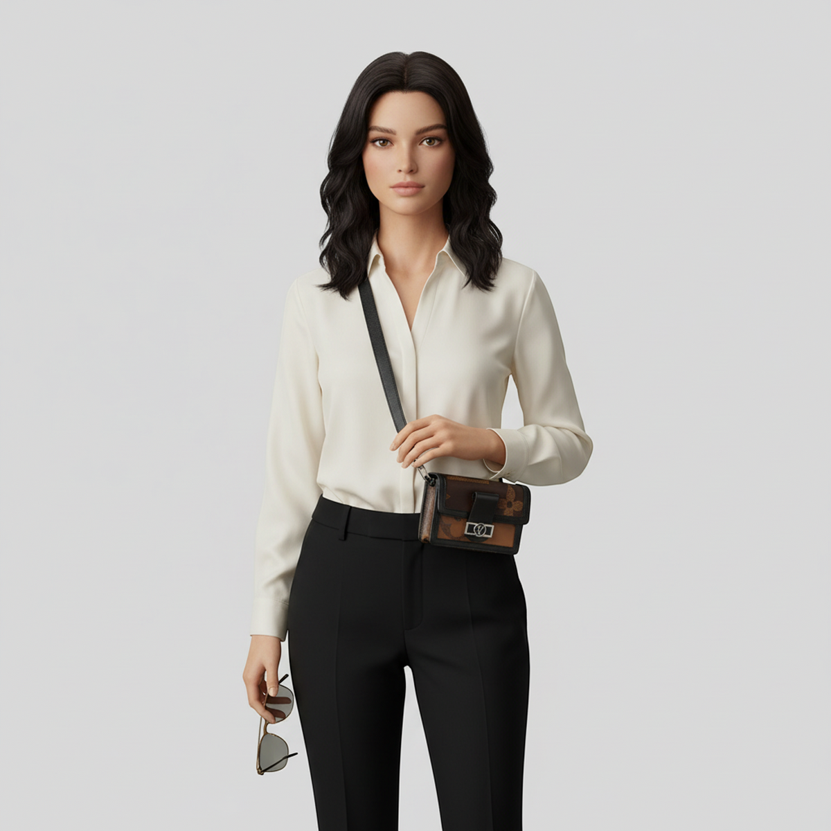 Louis Vuitton Monogram Giant Reverse Bumbag Dauphine M67696 Men,Women Fanny Pack,Sling Bag Beige,Black,Brown